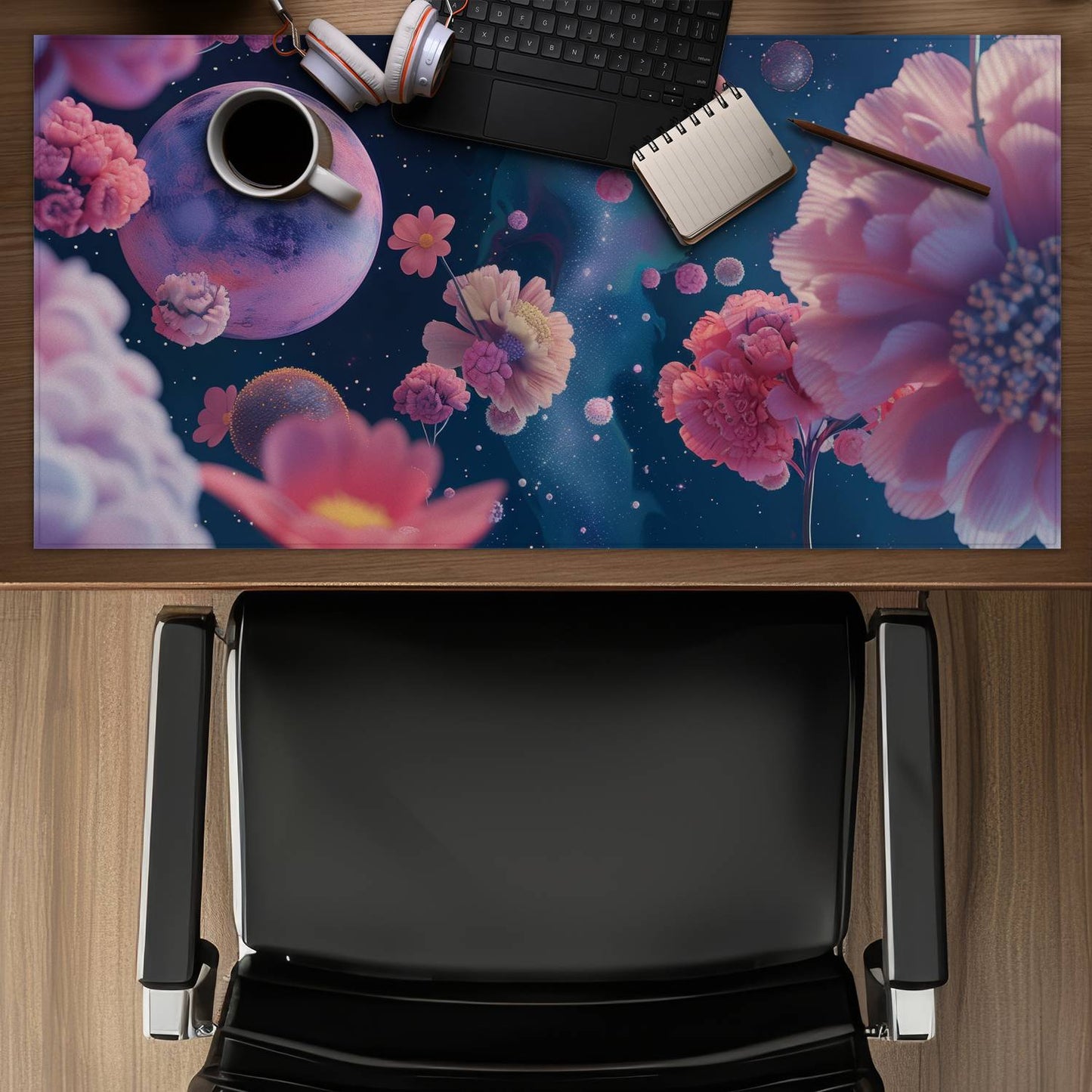 Pink void - Desk mat - Print on demand