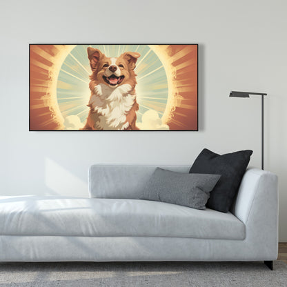 Pats and smiles - 36"x36" Framed canvas