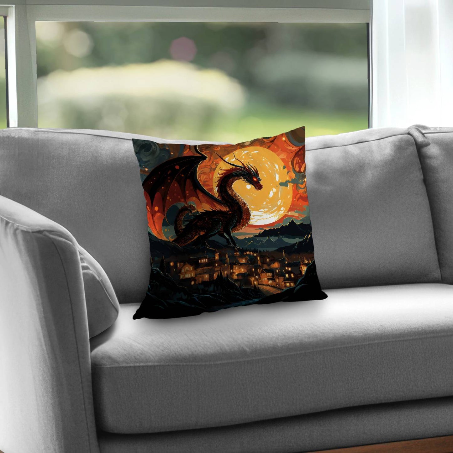 Imminent destruction - Throw pillow - Print on demand