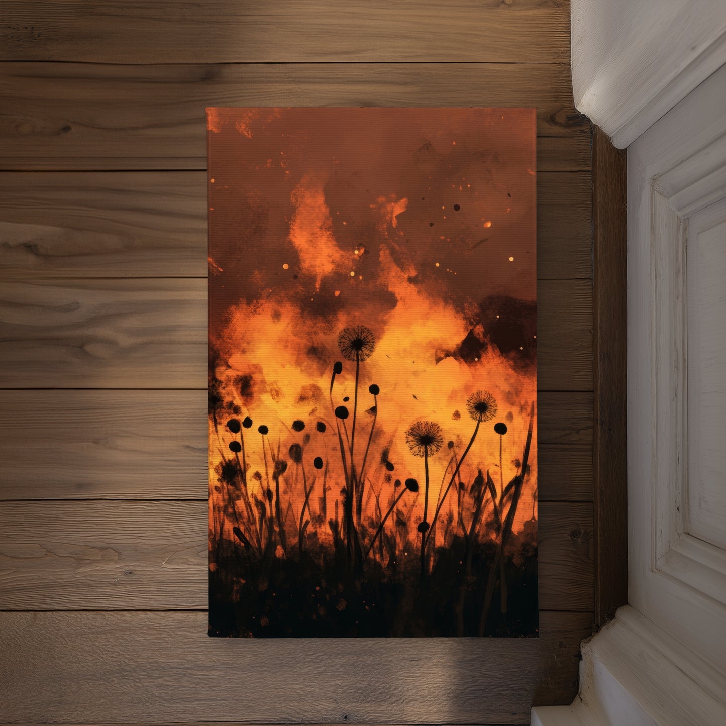 Ablaze Yellow Indoor Outdoor Door Mat for Home Decor