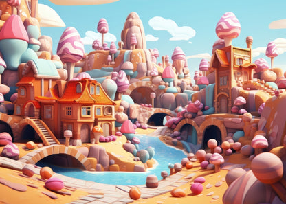 Sweet kingdom Orange Indoor Outdoor Door Mat - Home Decor