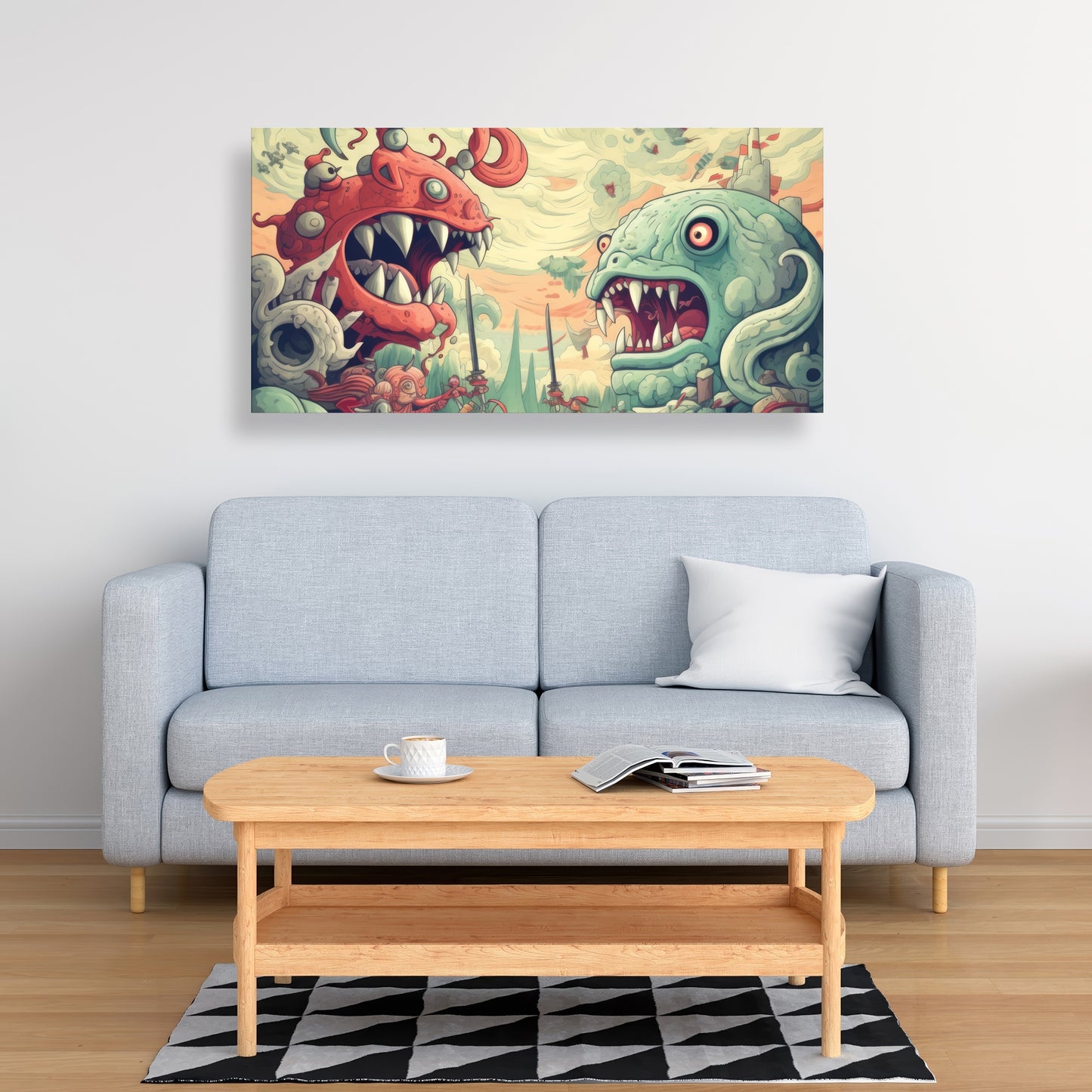 Two titans - 32"x32" Canvas