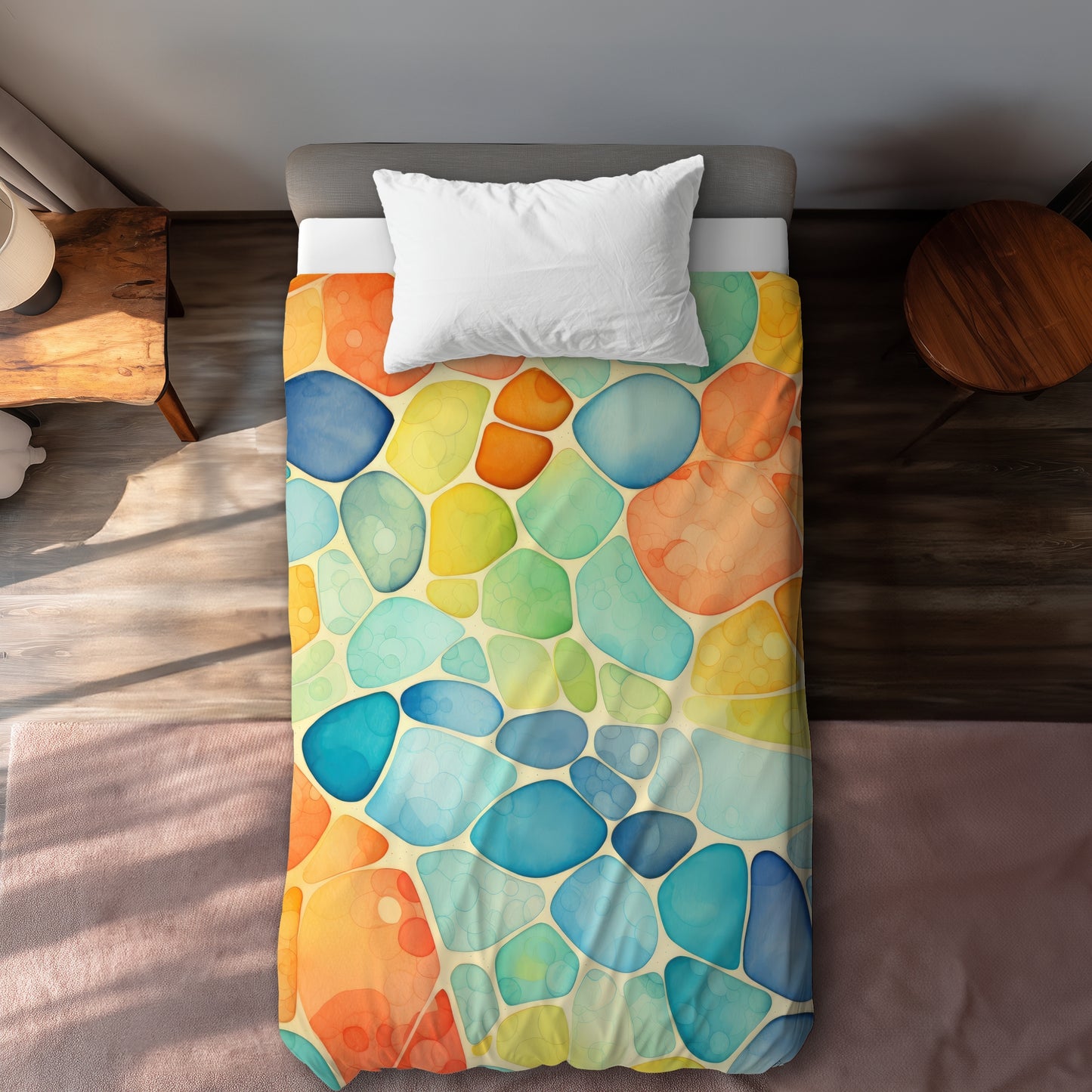 Housse de couette à motifs abstraits | Essentiel de literie pour une décoration élégante