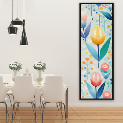 Calming scents - Turquoise Framed Canvas for Home Decor