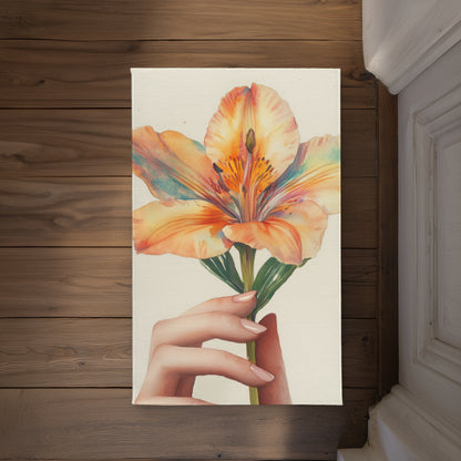 Ahold Yellow Indoor Outdoor Door Mat - Home Decor Accent