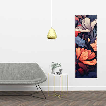 Blooming Uninterrupted - Gray Canvas for Home Decor