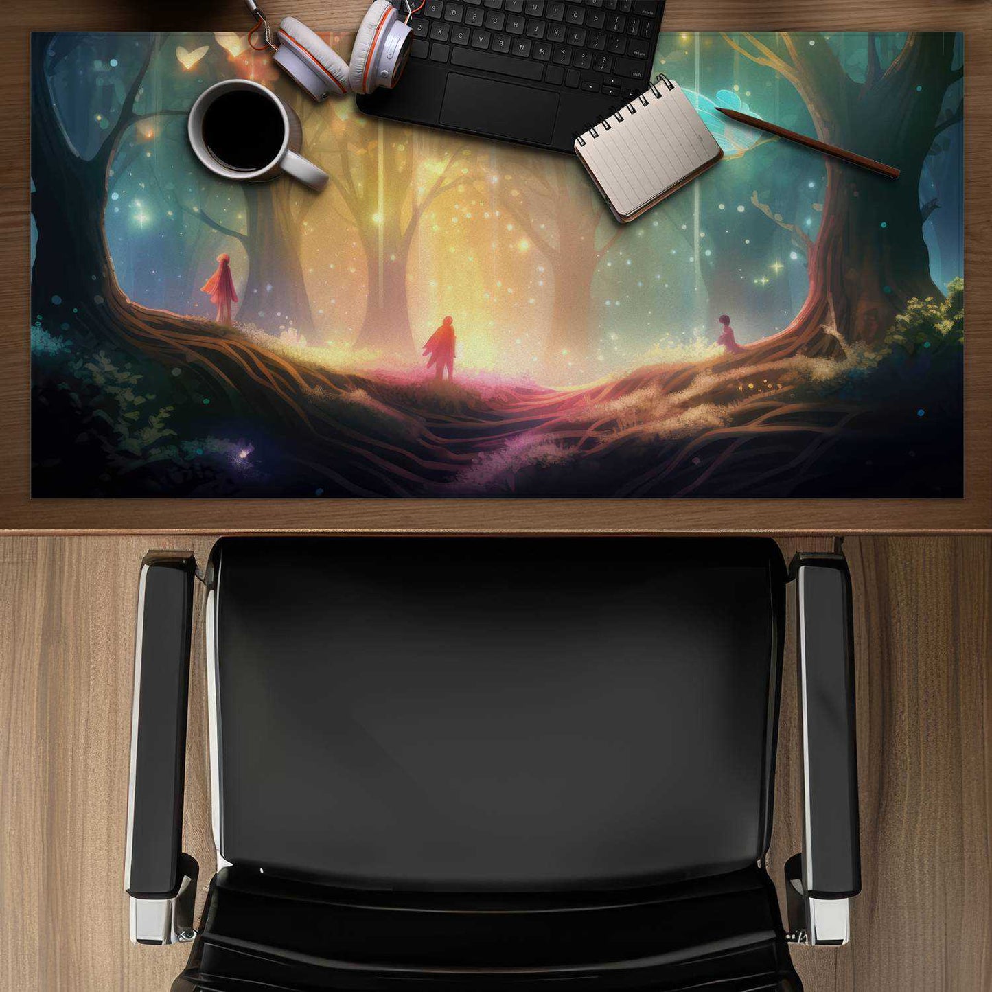 A dream come true - Black desk mat for stylish home decor