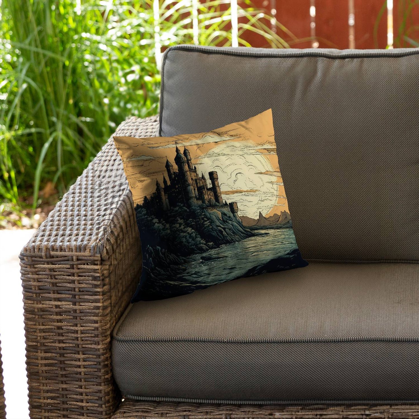 Once upon a time - Throw pillow - Print on demand