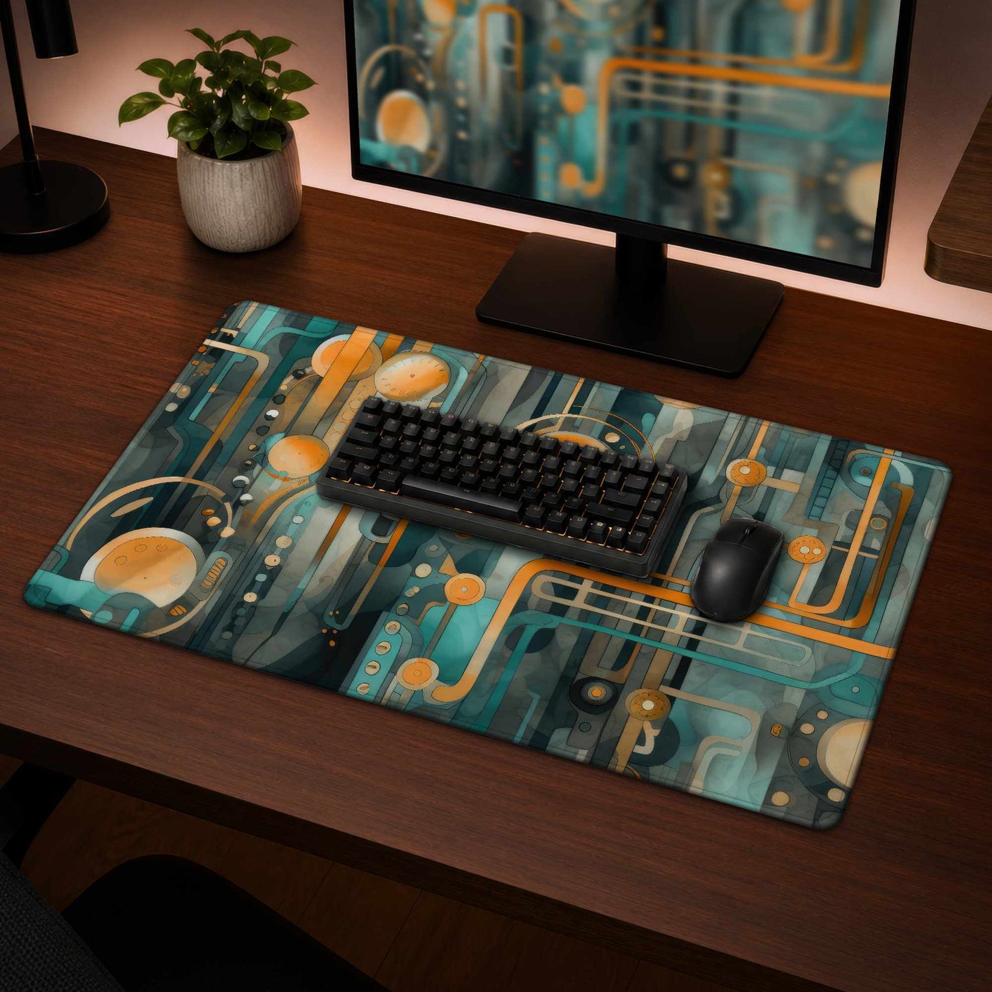 Tapis de bureau Machine astrologique | Décoration d'intérieur élégante