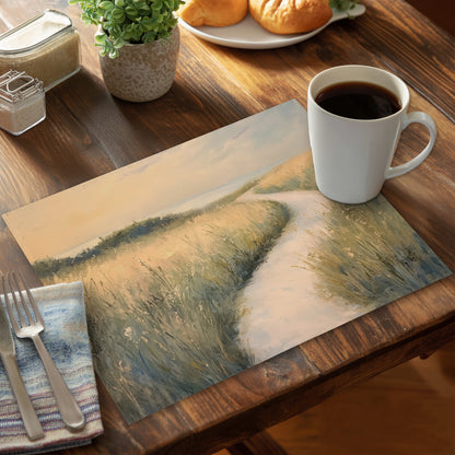 Soft breeze Polyester Placemat | Elegant Home Decor Accent