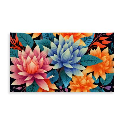 Color bouquet Orange Tablecloth for Indoor Outdoor Decor