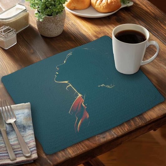 Silent Light Whisper Braided Placemat | Home Decor