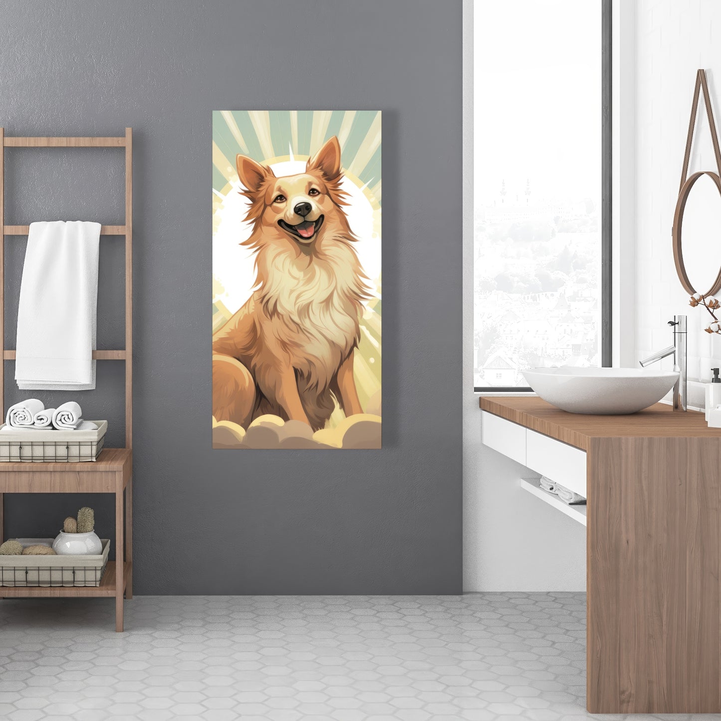 Who's a good boy - 32"x32" Canvas