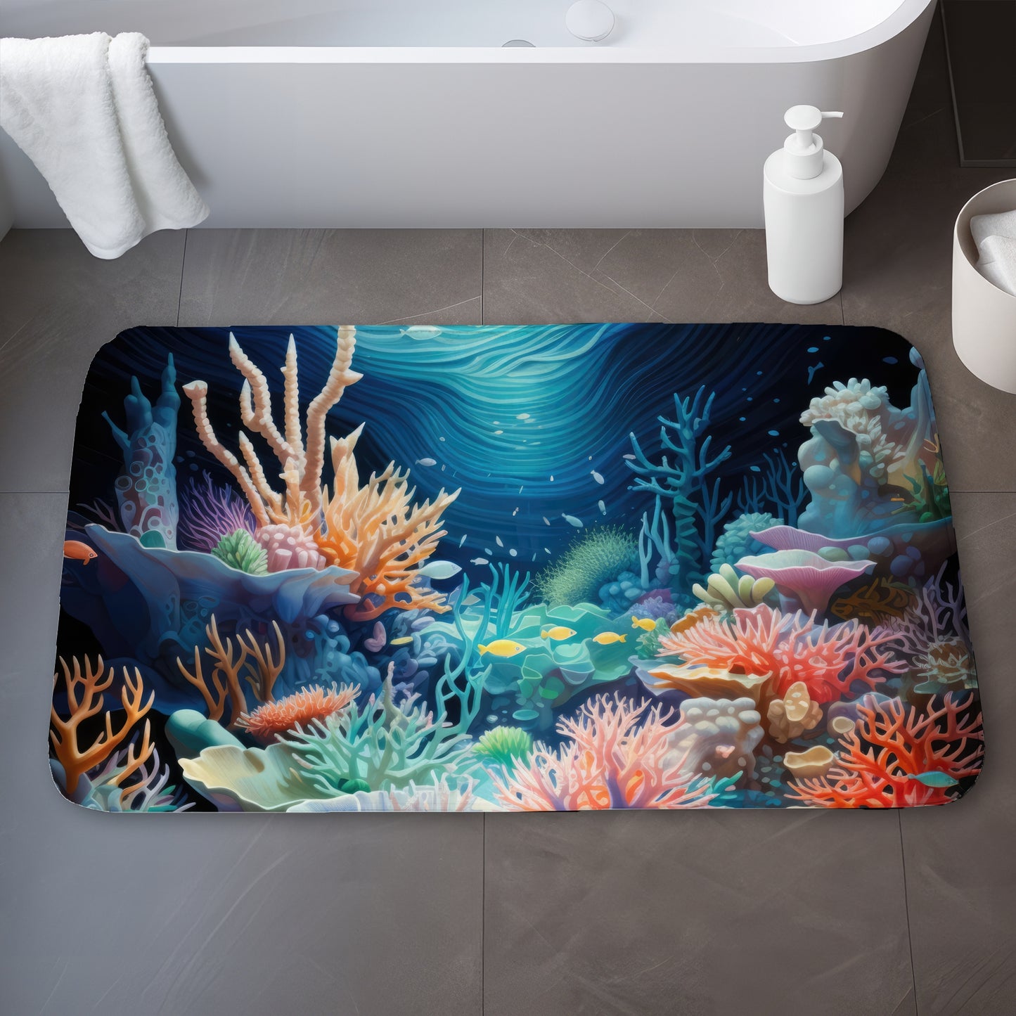 The reef - 17"x24" Bath mat