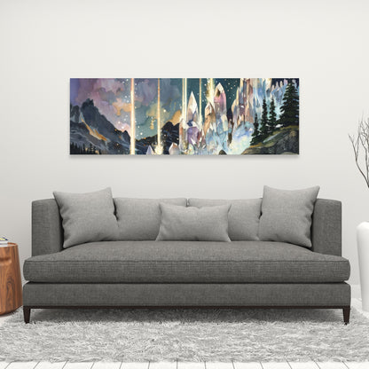 Magical beams - 32"x32" Canvas