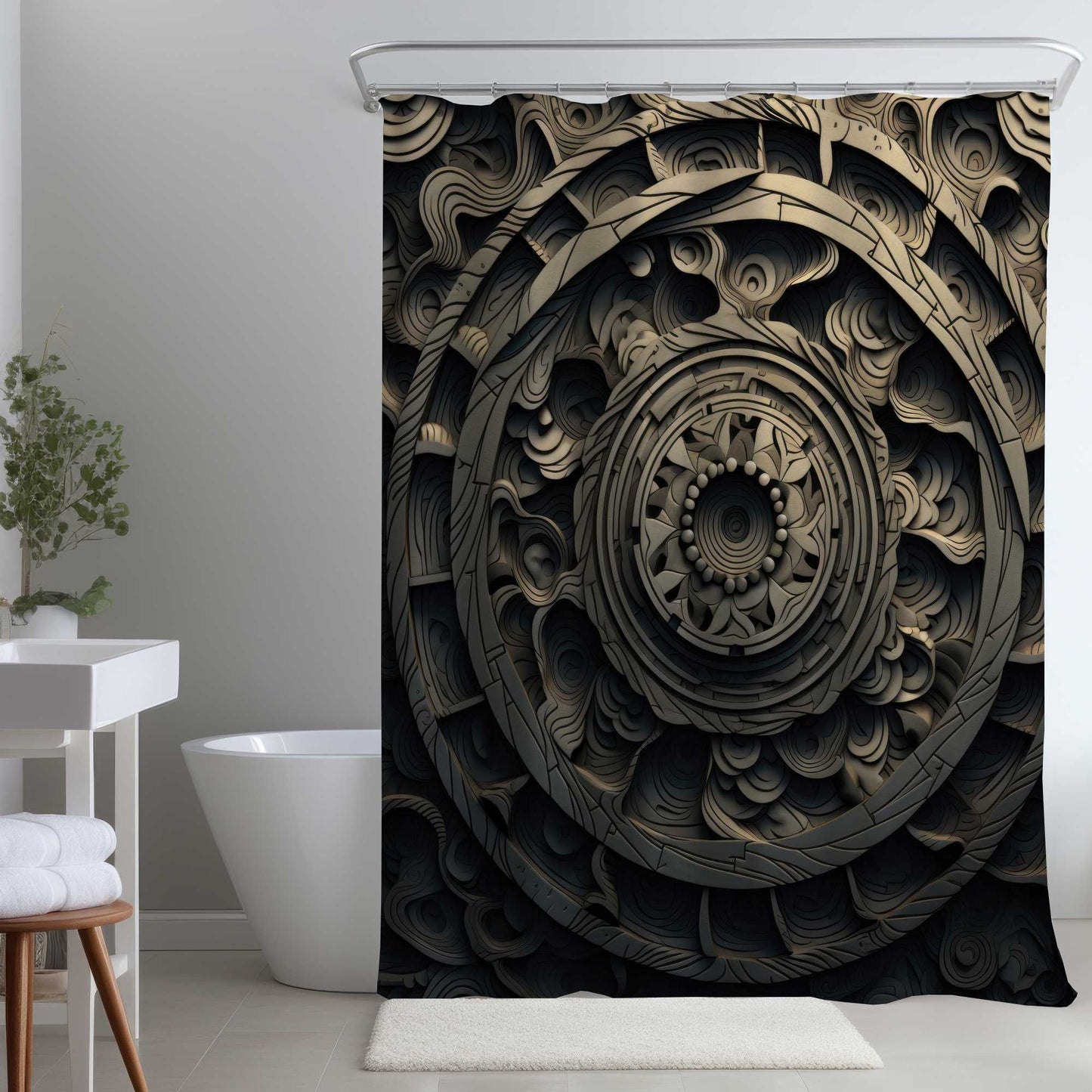 Rideaux de douche Cycles | Décoration de salle de bain élégante