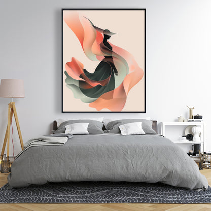 Elegance - Pink Framed Canvas Art for Home Decor | Stylish Decor