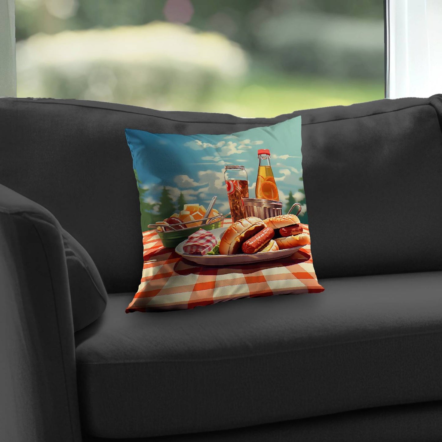 Munch - Throw pillow - Print on demand