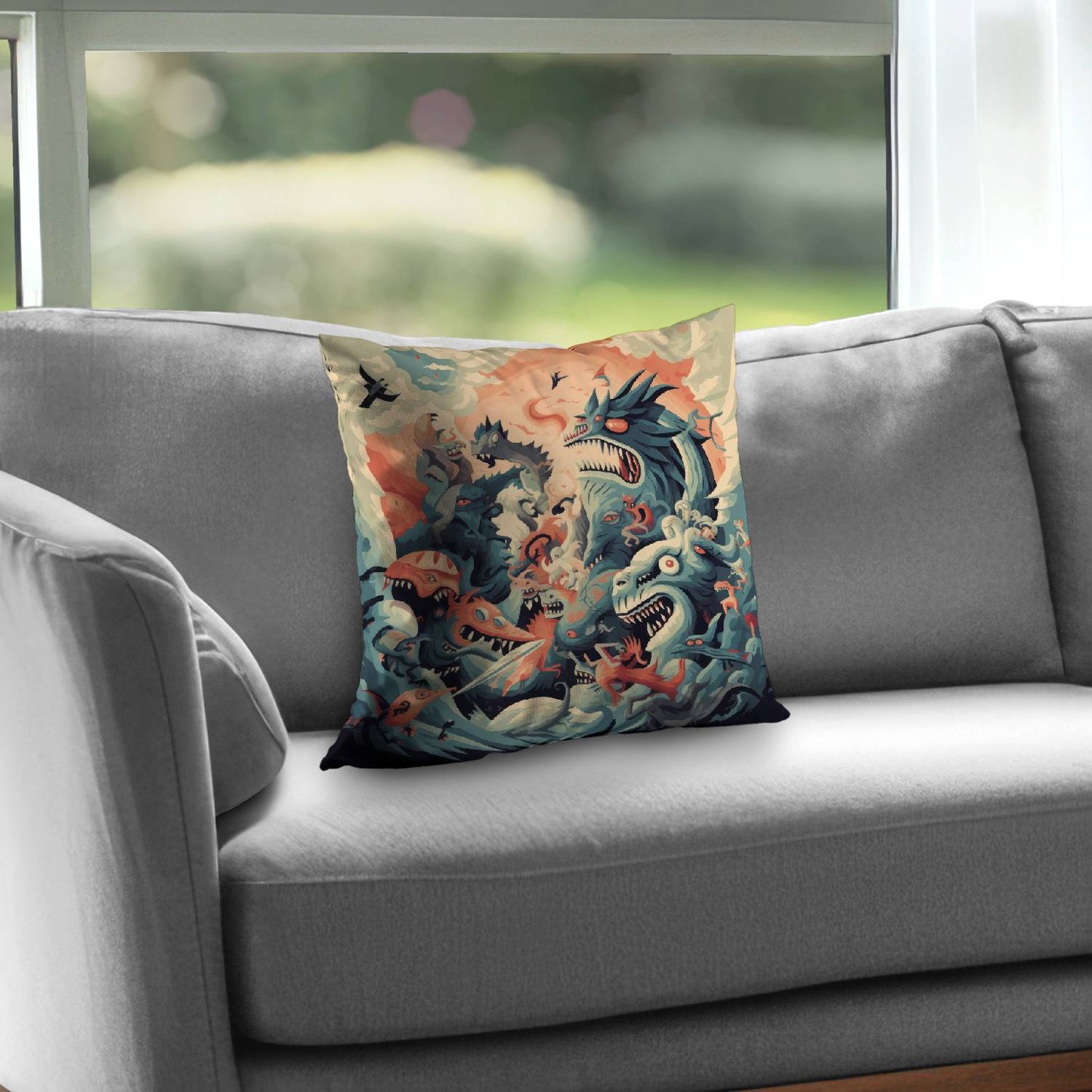 Before time - Throw pillow - Print on demand