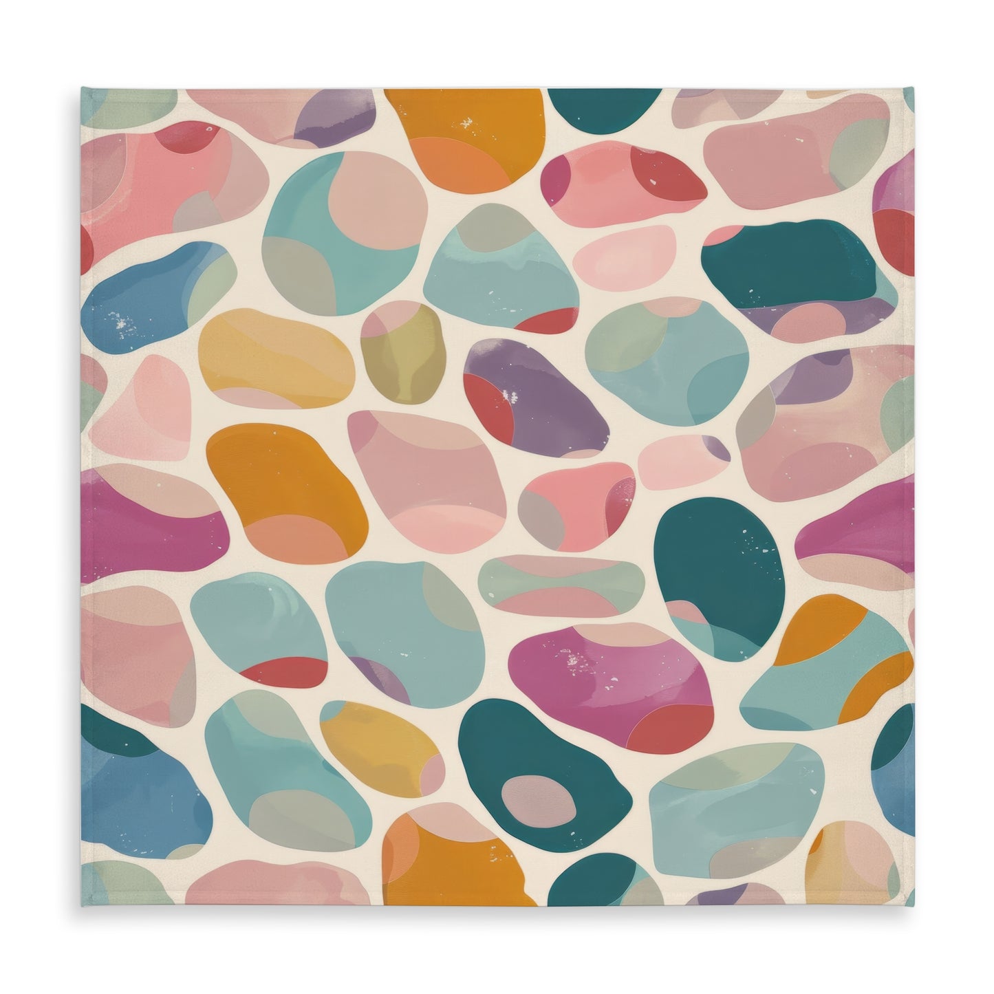 Dots and Bops Blue Indoor Outdoor Tablecloth for Home Decor