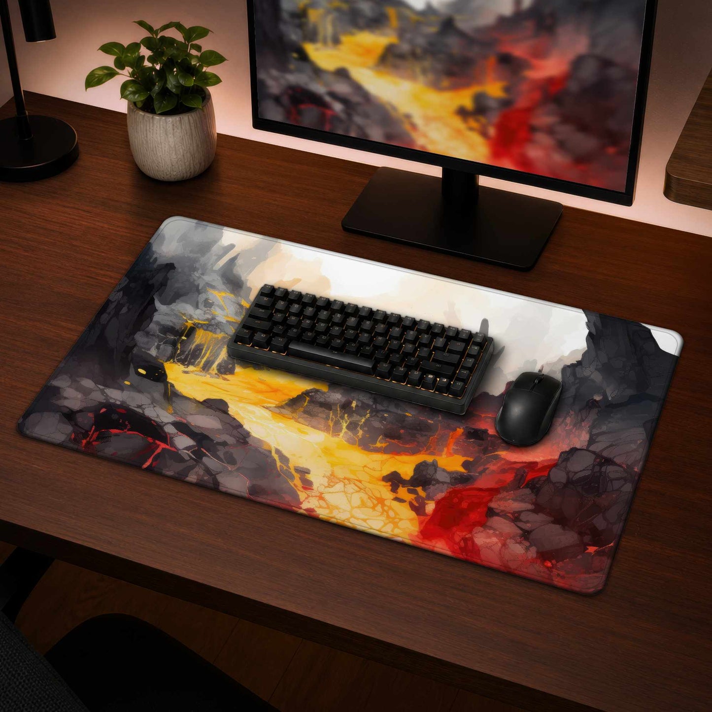 Tapis de bureau tendance et fluide | Accessoire de décoration élégant