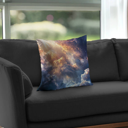 Piercing Light Poly Twill Throw Pillow - Home Decor Accent