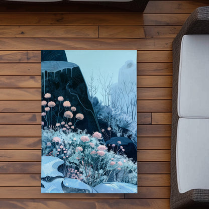 Annual Freeze Blue Outdoor Area Rug | Home Decor Essentials