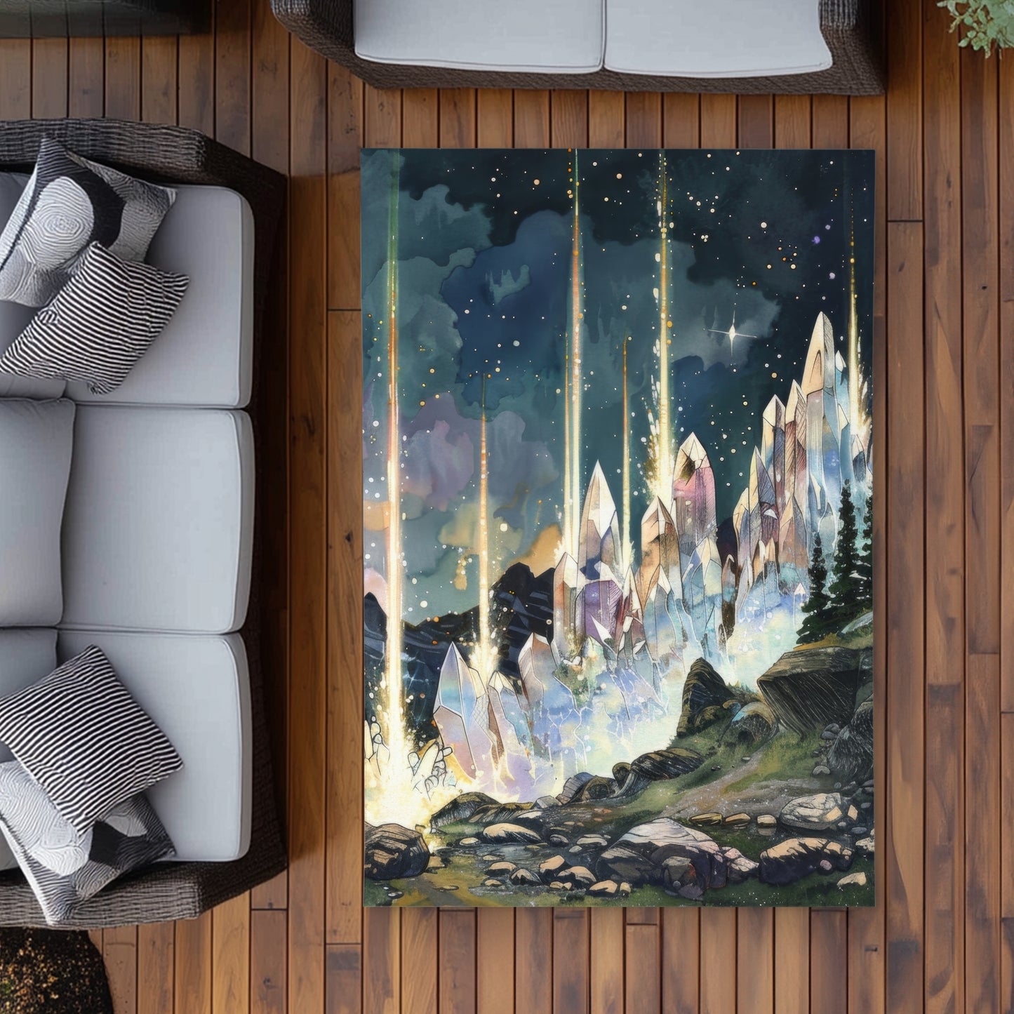 Tapis d'extérieur Magical Beams | Une solution élégante pour la décoration intérieure