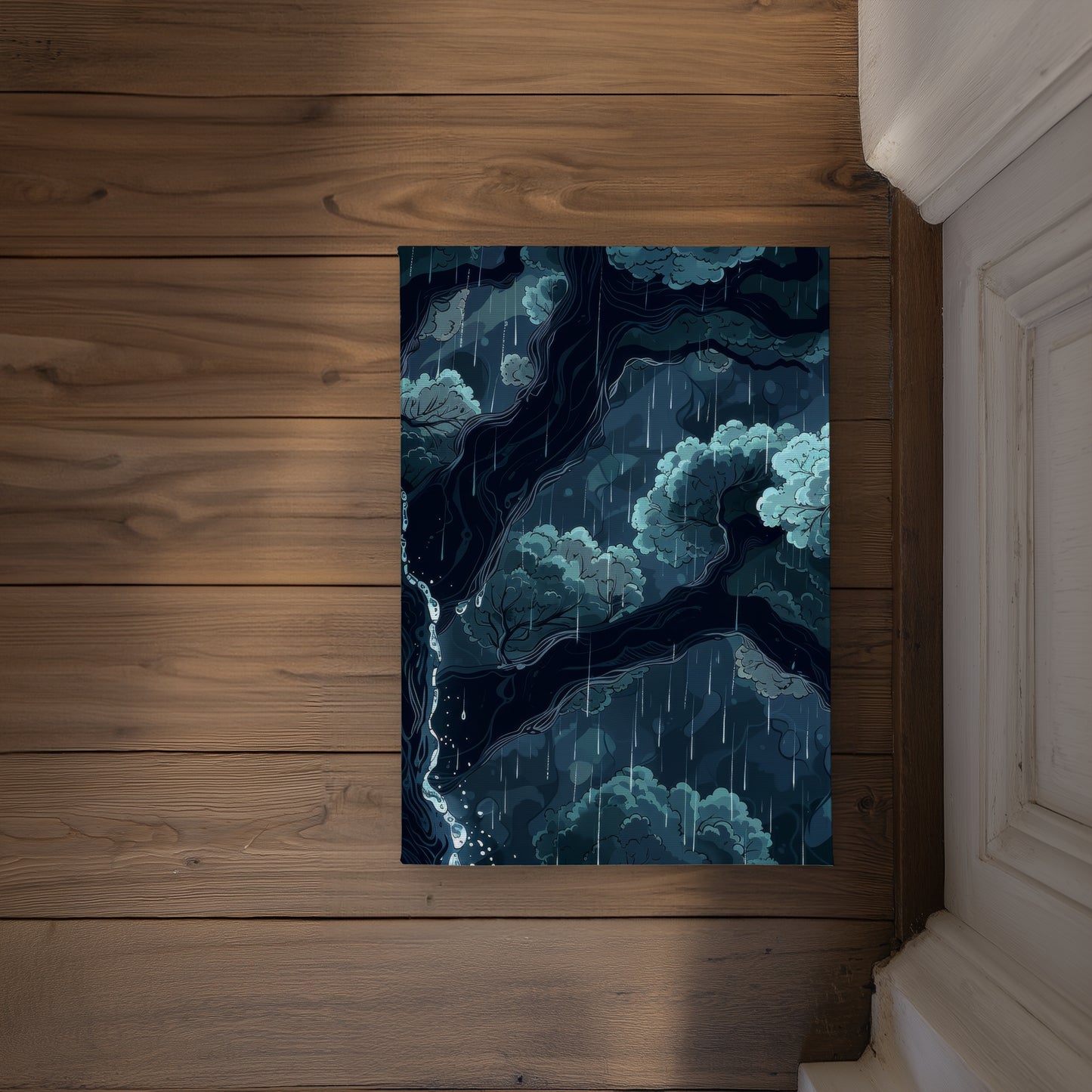 Canopy White Indoor Outdoor Door Mat - Home Decor Accent