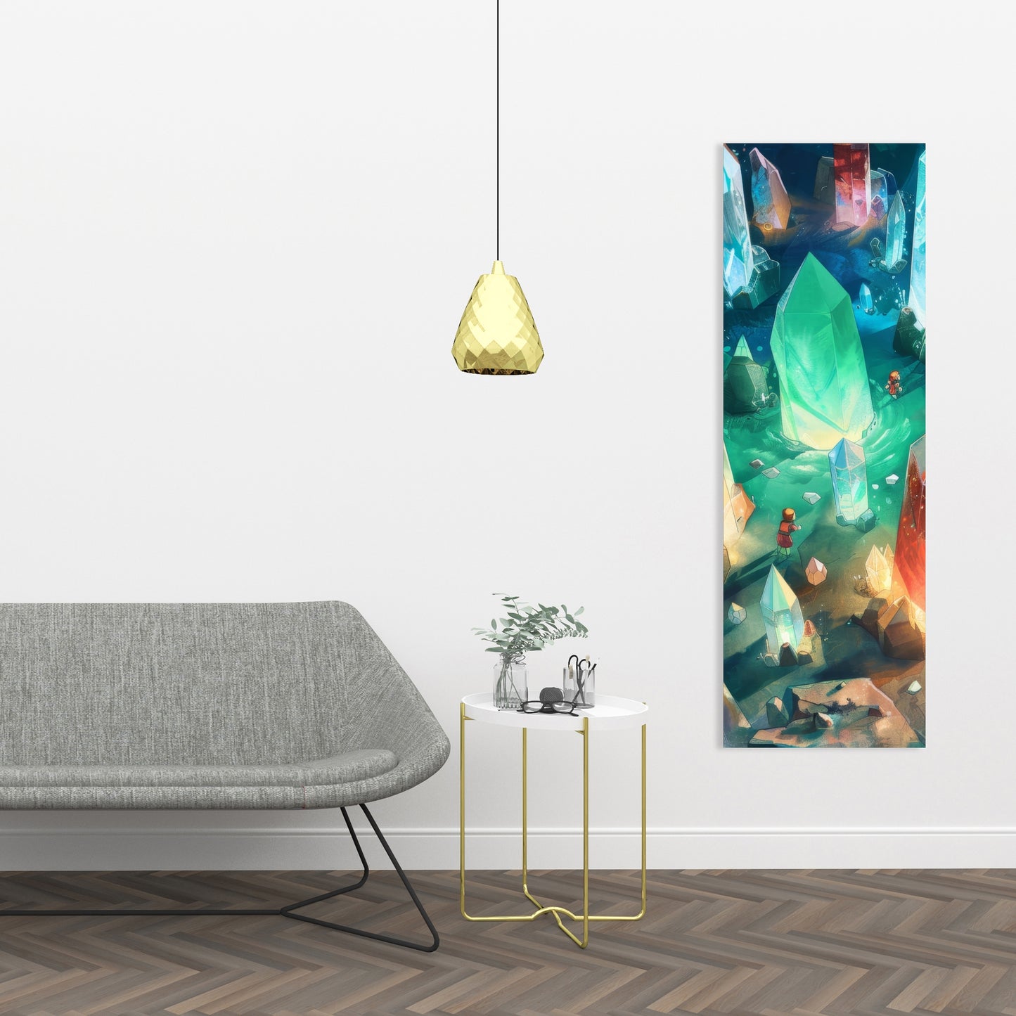 The Quest - Turquoise Canvas Wall Art for Home Decor