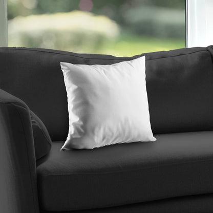 Coussin décoratif en sergé de polyester blanc pur | Décoration d'intérieur élégante