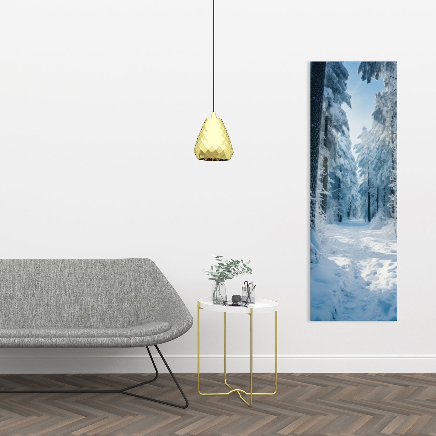 Cold forest - 32"x32" Canvas