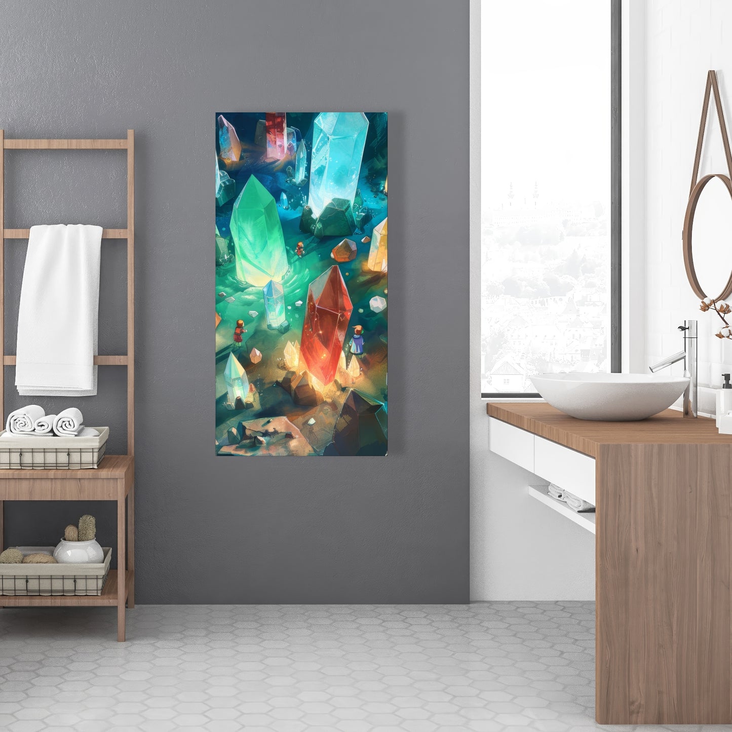 The Quest - Turquoise Canvas Wall Art for Home Decor