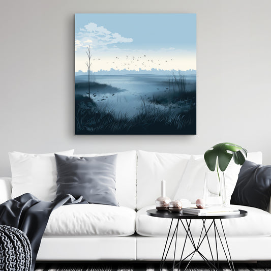 Evening marsh - 32"x32" Canvas