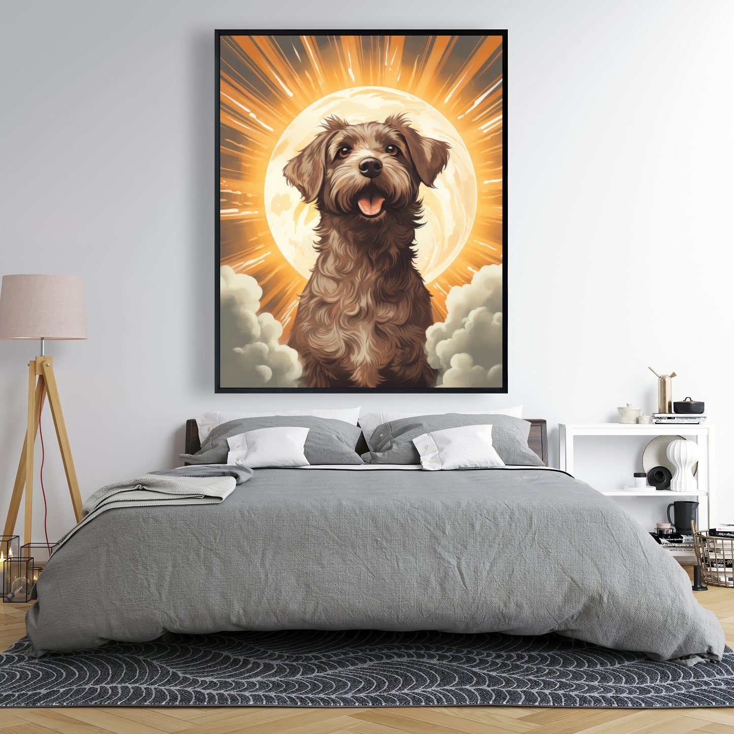 Pupper - 36"x36" Framed canvas