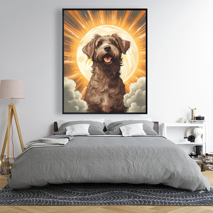 Pupper - 36"x36" Framed canvas