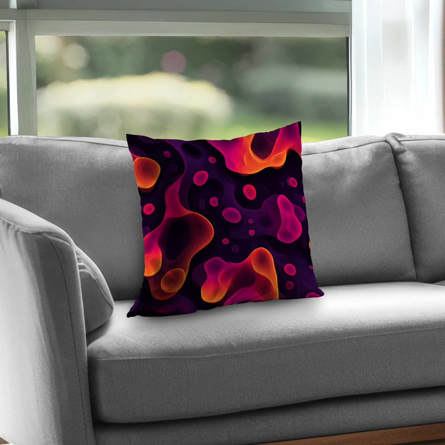 Luminous Flow Veins Throw Pillow - Stylish Home Decor Accent