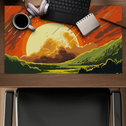 Last Days Orange Gaming Mat for Home Decor - Stylish Comfort