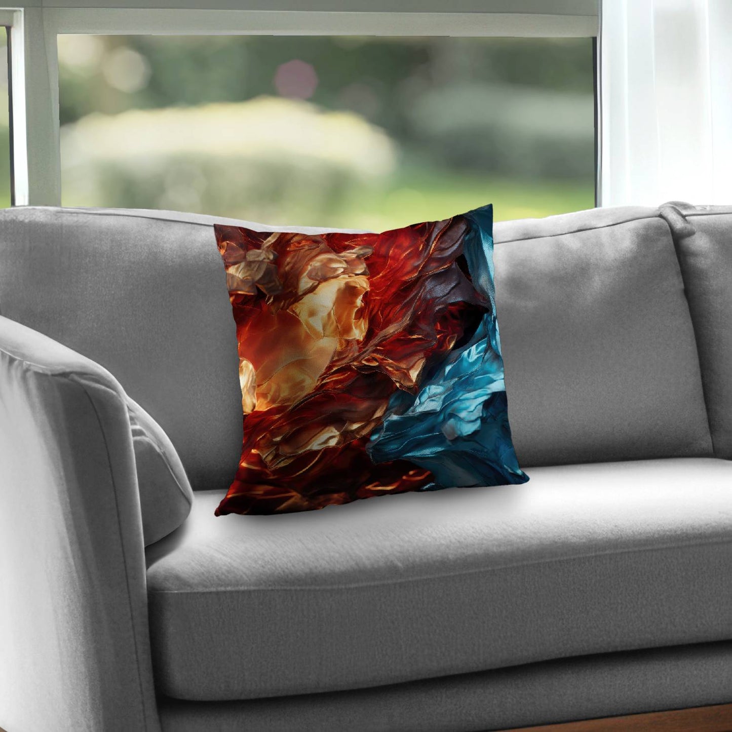 Golden foils - Throw pillow - Print on demand