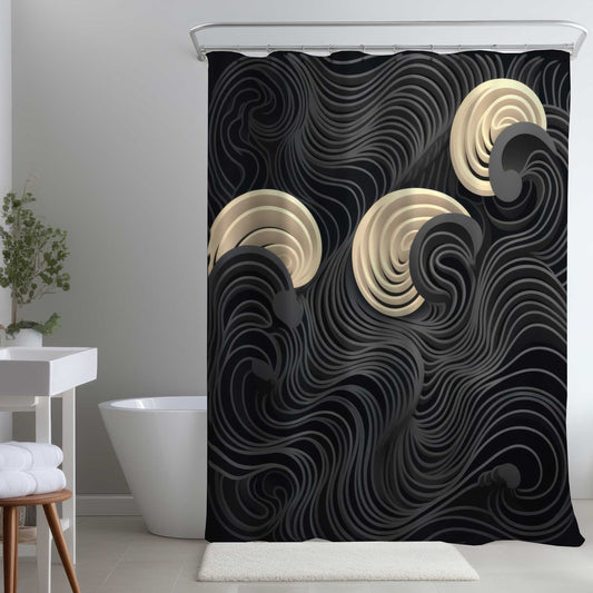 Rideau de douche « Layers » | Décoration tendance pour salles de bain