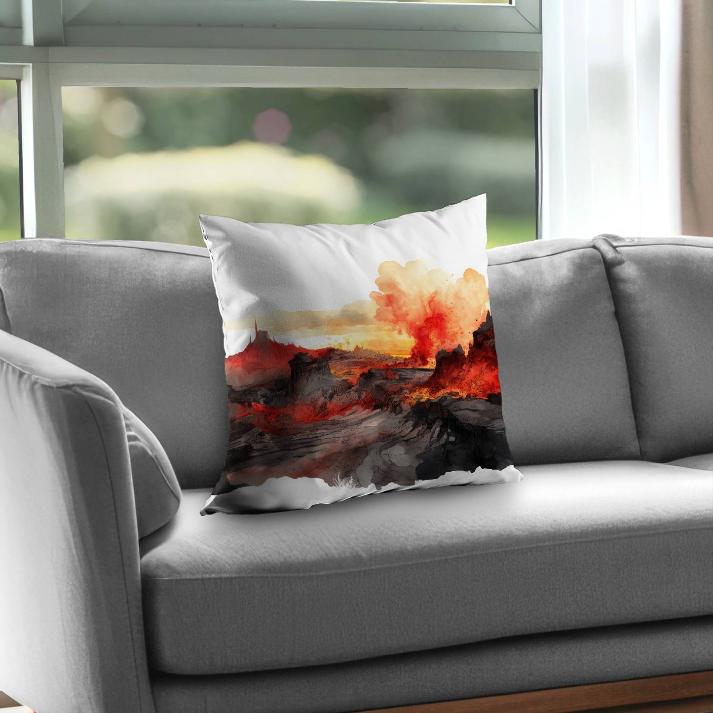 Minimalist flow - Throw pillow - Print on demand