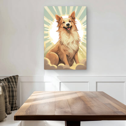 Who's a good boy - Turquoise Metal Print for Home Decor