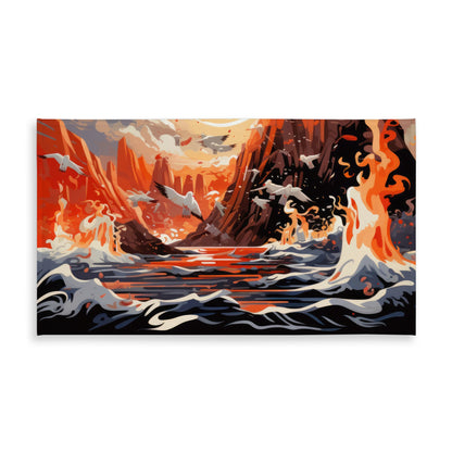 The Escape - Blue Indoor Outdoor Tablecloth for Home Decor