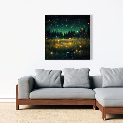 Light in the Dark - Black Canvas Wall Art for Home Decor