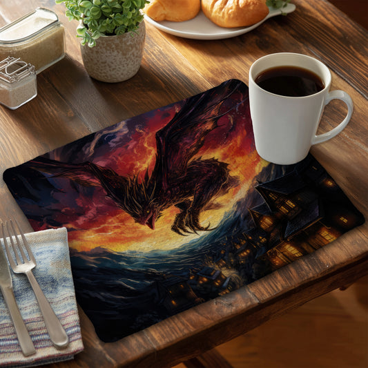 Back for Revenge - Blue Braided Polyester Placemat | Home Decor