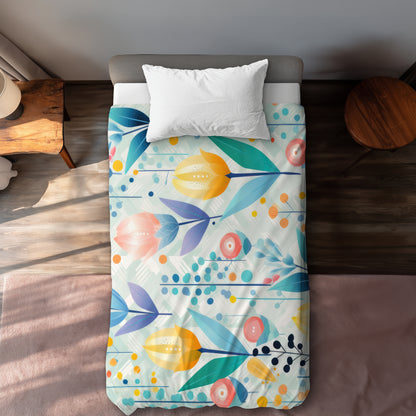 Calming Scents White Duvet Cover - Home Decor Essentials