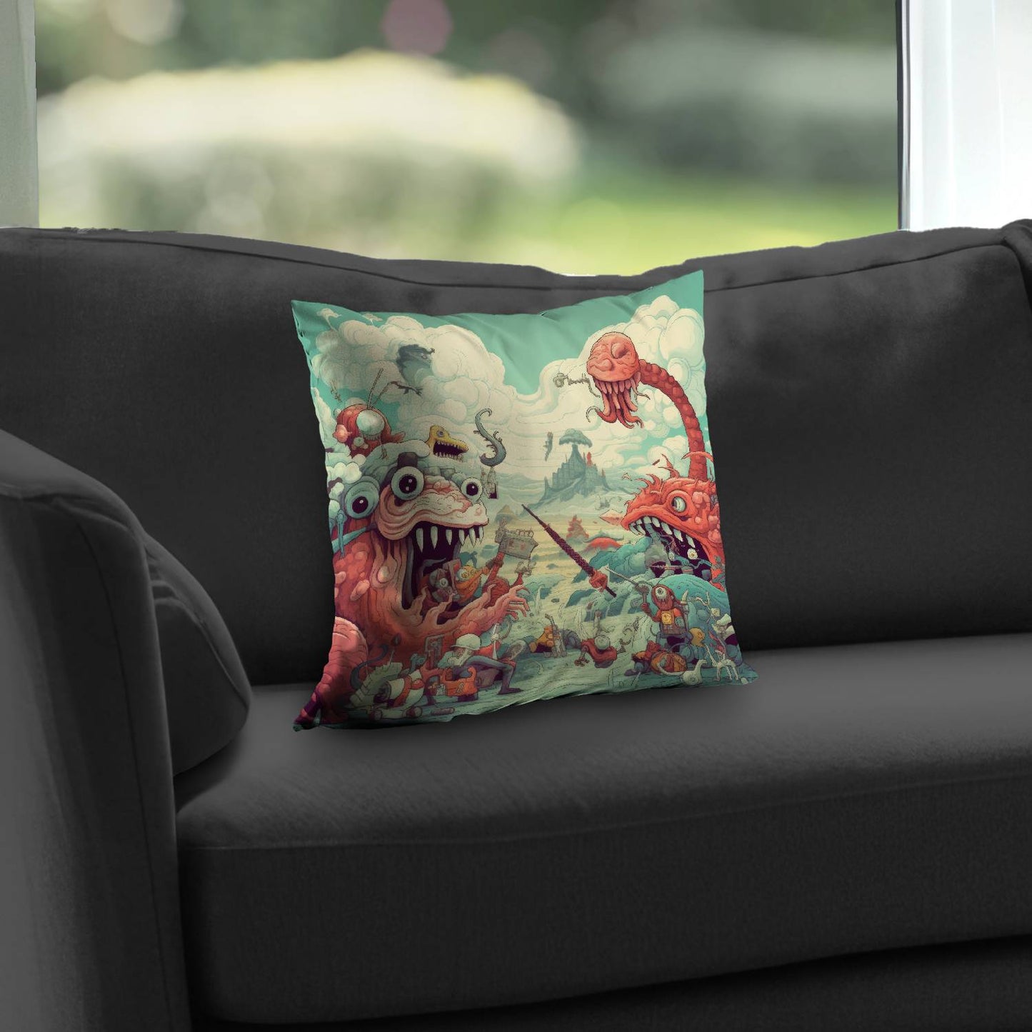 Day of reckoning - Throw pillow - Print on demand