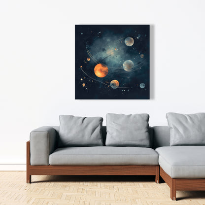Deep Exploration Blue Canvas | Stunning Home Decor Art