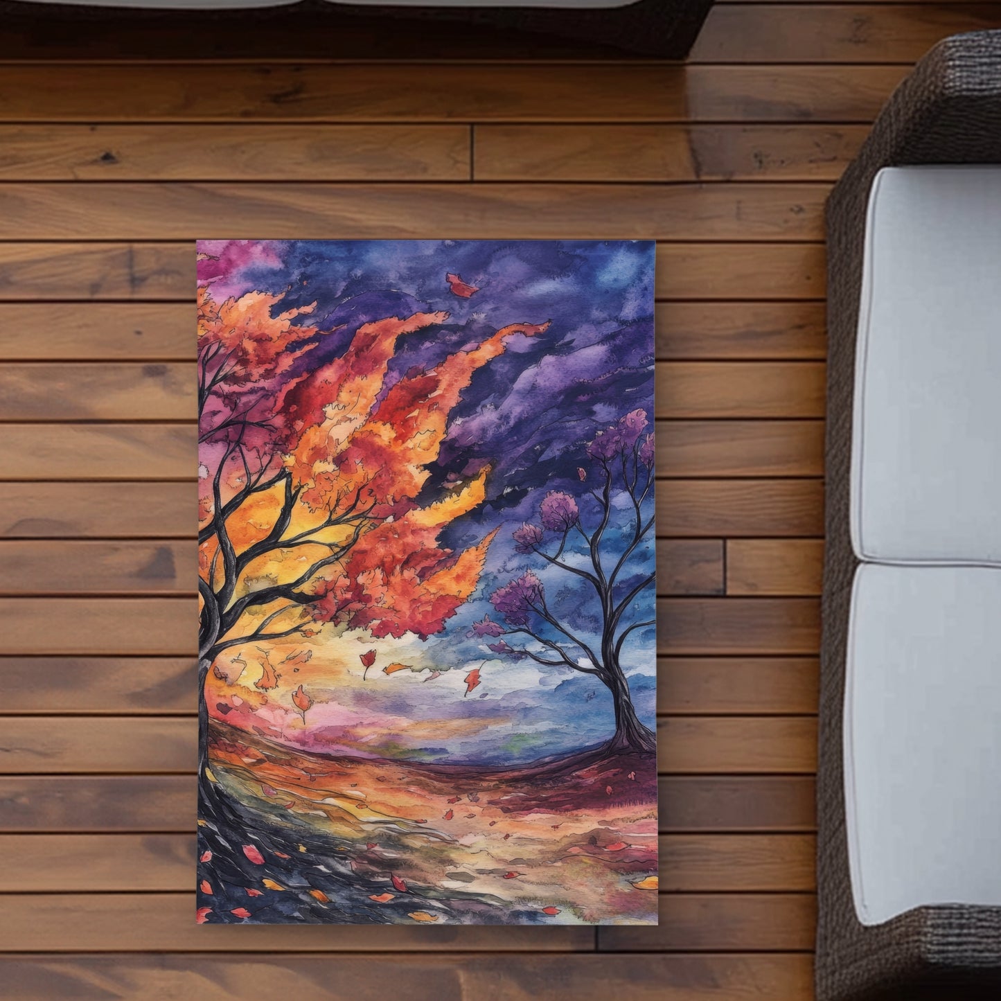 Before the storm Purple Outdoor Area Rug | Decor Essentials