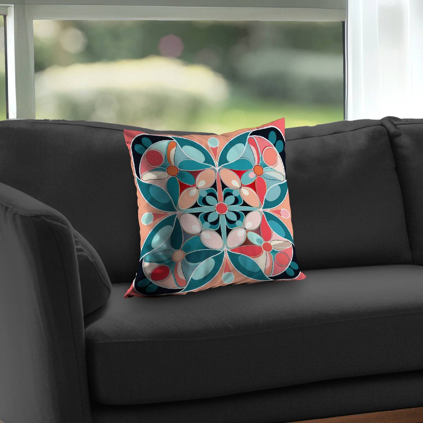 Sweet curves - Throw pillow - Print on demand